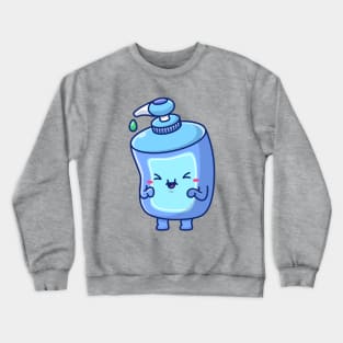 Liquid Soap Bottle Cartoon (2) Crewneck Sweatshirt